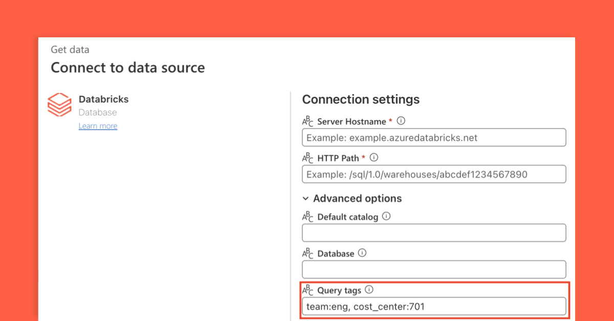 Databricks query tagging and cost observability